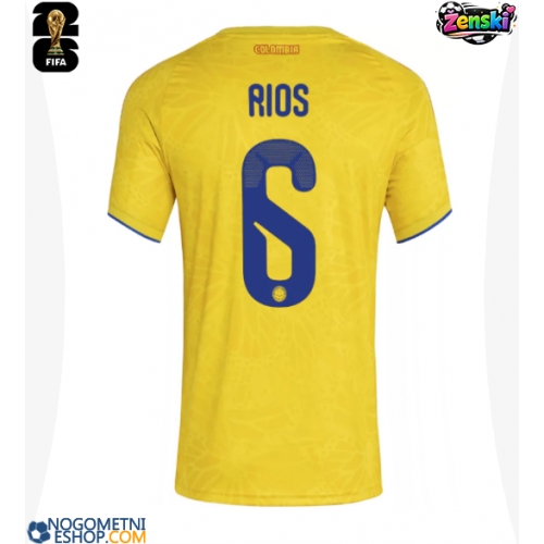 Ženski Nogometni dresi Kolumbija Richard Rios #6 Domači SP 2026 Kratek Rokav